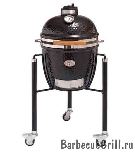 Керамический гриль Monolith Grill Junior S (малый) black (черный) комплект